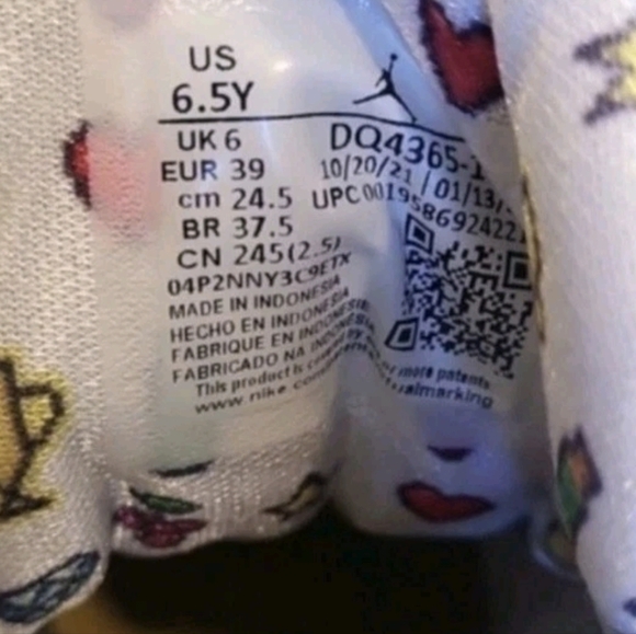 Jordan 12 Retro Sneakers Emoji White/University Blue GS Youth Big Kid 6.5/W 8 - Picture 7 of 11